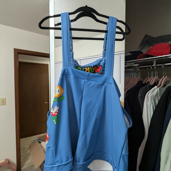 Black Milk Mario Overall Shorts - Picture 2 of 2
